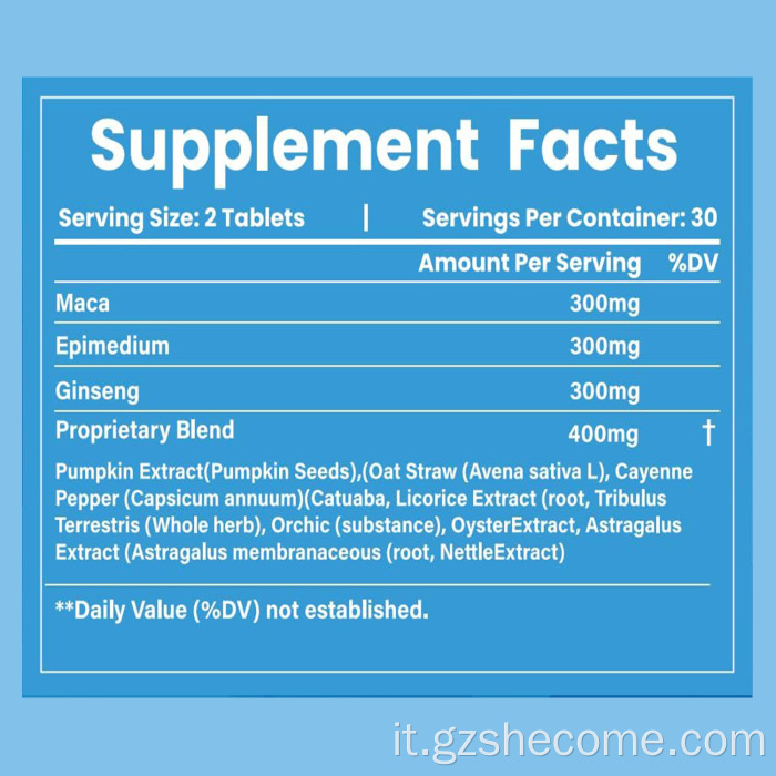 Shecome Male Fast Enhancing Supplement per l'ingrandimento del pene
